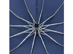 Зонт обратного сложения inLoop с ручкой-карабином, темно-синий