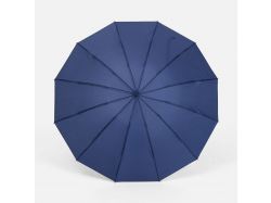 Зонт обратного сложения inLoop с ручкой-карабином, темно-синий