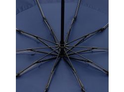 Зонт обратного сложения twoGether с двойным куполом, темно-синий