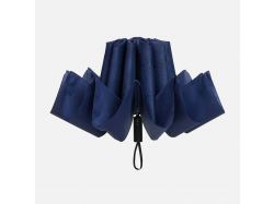 Зонт обратного сложения twoGether с двойным куполом, темно-синий