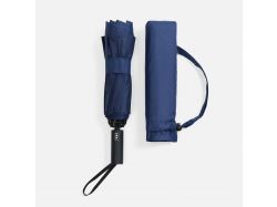 Зонт обратного сложения twoGether с двойным куполом, темно-синий