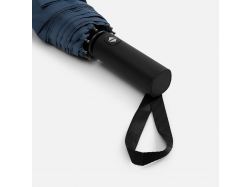 Зонт складной Smooth Move с плавным закрытием, темно-синий