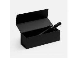 Коробка складная под бутылку Color Jacket Fold, черная