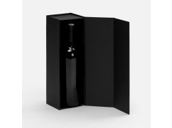 Коробка складная под бутылку Color Jacket Fold, черная