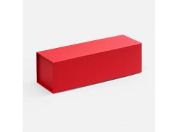 Коробка складная под бутылку Color Jacket Fold, красная