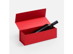 Коробка складная под бутылку Color Jacket Fold, красная