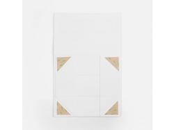 Коробка складная под бутылку Color Jacket Fold, белая