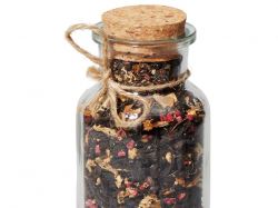 Чай черный с соком имбиря, апельсином и малиной, мини