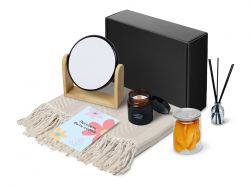 Подарочный набор «Re:f. Shelter»  с пледом, зеркалом, свечой и диффузором