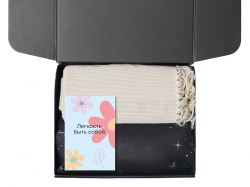 Подарочный набор «Re:f. Shelter»  с пледом, зеркалом, свечой и диффузором