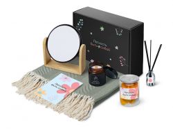 Подарочный набор «Re:f. Shelter»  с пледом, зеркалом, свечой и диффузором