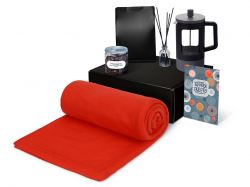 Подарочный набор «Re:y. Vive» с пледом, френч-прессом и кофе