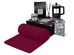 Подарочный набор «Re:y. Vive» с пледом, френч-прессом и кофе