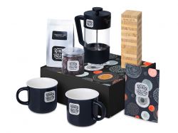 Подарочный набор «Re:y. Together»  с френчпрессом, кружками и дженгой