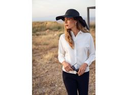 J.h&Amp;F Crepe Satin Blouse (black)