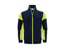 Prime  Sweatvest (navy/neon yellow)