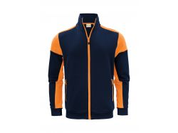 Prime  Sweatvest (navy/neon orange)