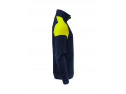 Prime Halfzip Sweater (navy/neon yellow)