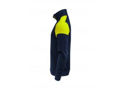 Prime Halfzip Sweater (navy/neon yellow)