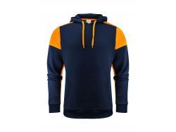 Prime Hoodie (navy/neon orange)