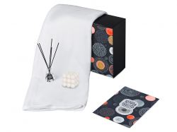 Подарочный набор «Re:y. Cocoon с пледом, свечой и диффузором