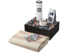 Подарочный набор «Re:y. Warm» с пледом, термосом и чаем