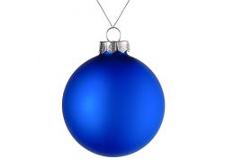 Оформительский шар Finery, 10 см, матовый синий