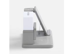 Зарядная станция с электронными часами и подсветкой Large Charge ver.3, серая