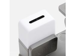 Зарядная станция с электронными часами и подсветкой Large Charge ver.3, серая