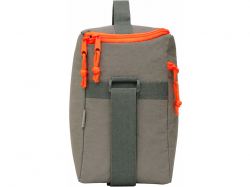 Изотермическая сумка-холодильник "Neo Classic" c контрастной молнией, серый/оранжевый