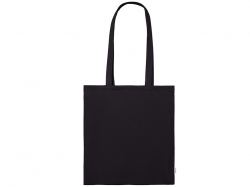 Шоппер Basio из переработанного хлопка 280 г, черный