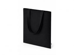 Шоппер Basio из переработанного хлопка 280 г, черный