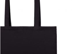 Шоппер Basio из переработанного хлопка 280 г, черный