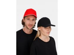 Бейсболка Classic 2.0, красная с белым кантом