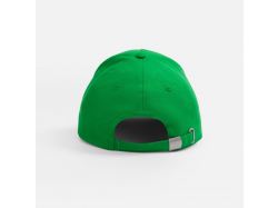 Бейсболка Classic 2.0, ярко-зеленая с белым кантом