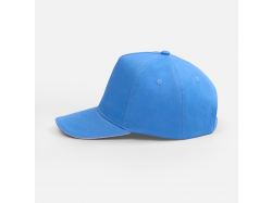 Бейсболка Classic 2.0, синяя с белым кантом