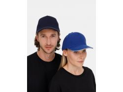 Бейсболка Classic 2.0, ярко-синяя с белым кантом