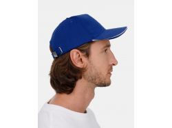 Бейсболка Classic 2.0, ярко-синяя с белым кантом