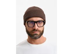 Шапка Ribelle, коричневый меланж