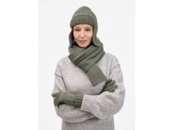 Шарф Catch Match, зеленый (полынь)