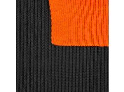 Шарф Snappy, темно-серый (антрацит) с оранжевым