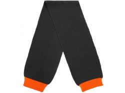 Шарф Snappy, темно-серый (антрацит) с оранжевым