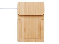 USB хаб «Memo», 2*USB, 2*Type C, бамбук