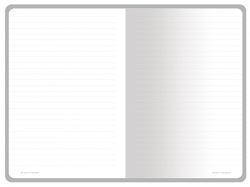 Тетрадь с каменной бумагой А5 "Carrara" 40 л., линейка, бордовый