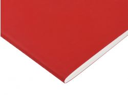 Тетрадь с каменной бумагой А5 "Carrara" 40 л., линейка, бордовый