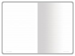 Тетрадь с каменной бумагой А5 "Carrara" 40 л., линейка, белый