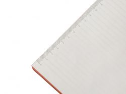 Блокнот C1 софт-тач, гибкая обложка, 128 листов, оранжевый