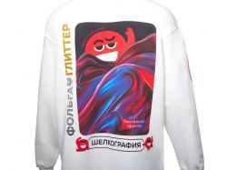 Худи оверсайз «Alpha.01» унисекс, молочный, все виды нанесения на текстиле на одной толстовке