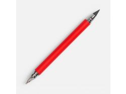 Ручка шариковая и вечный карандаш Diptych, ярко-красная
