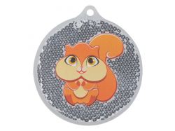 Пешеходный светоотражатель «Круг», синий